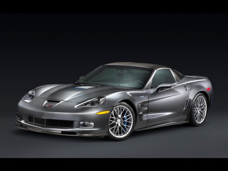 silver corvette sports car