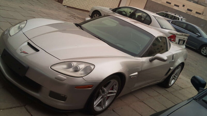 Silver Corvette Sports Car — Neutral, Afternoon