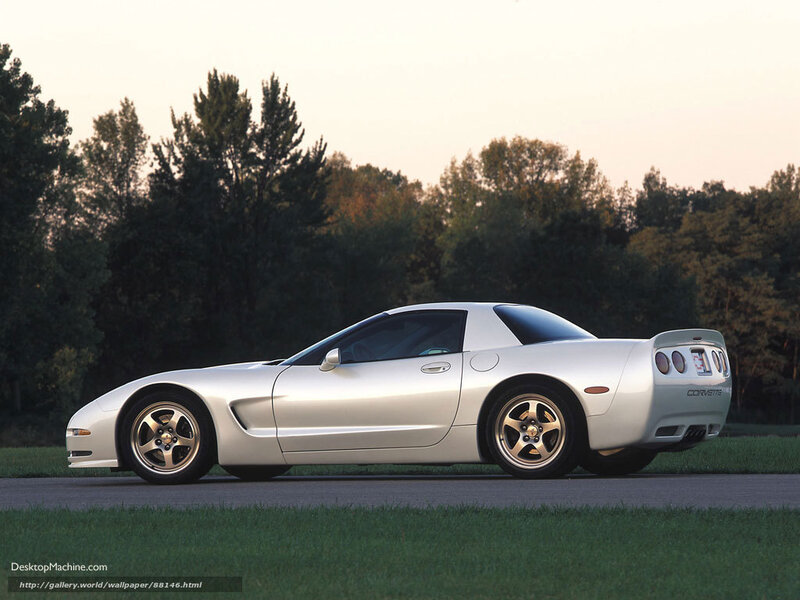 Silver Corvette Sports Car — Serene