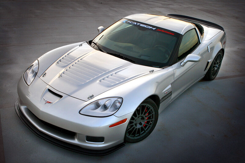 silver corvette with katech performance