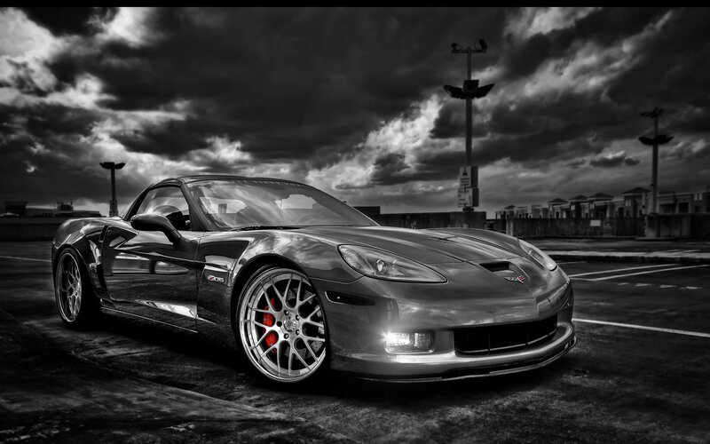 Silver Corvette Z06