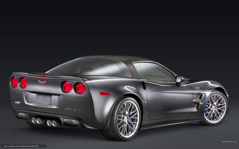 Silver Corvette Zr1 — Gray