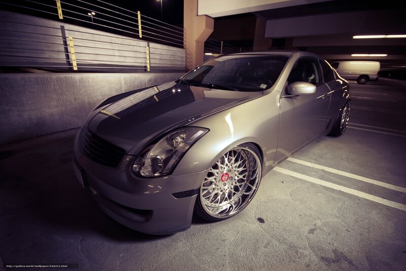 Silver Coupe Car — Gray, Dramatic, Night, Photograph