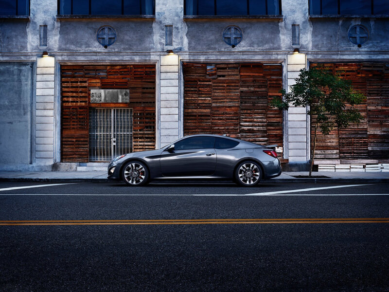 Silver Coupe Car — Gray, Dramatic, Night