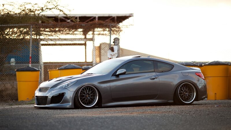 Silver Coupe Car — Gray, Dramatic, Sunset, Photograph, Yellow Barrels