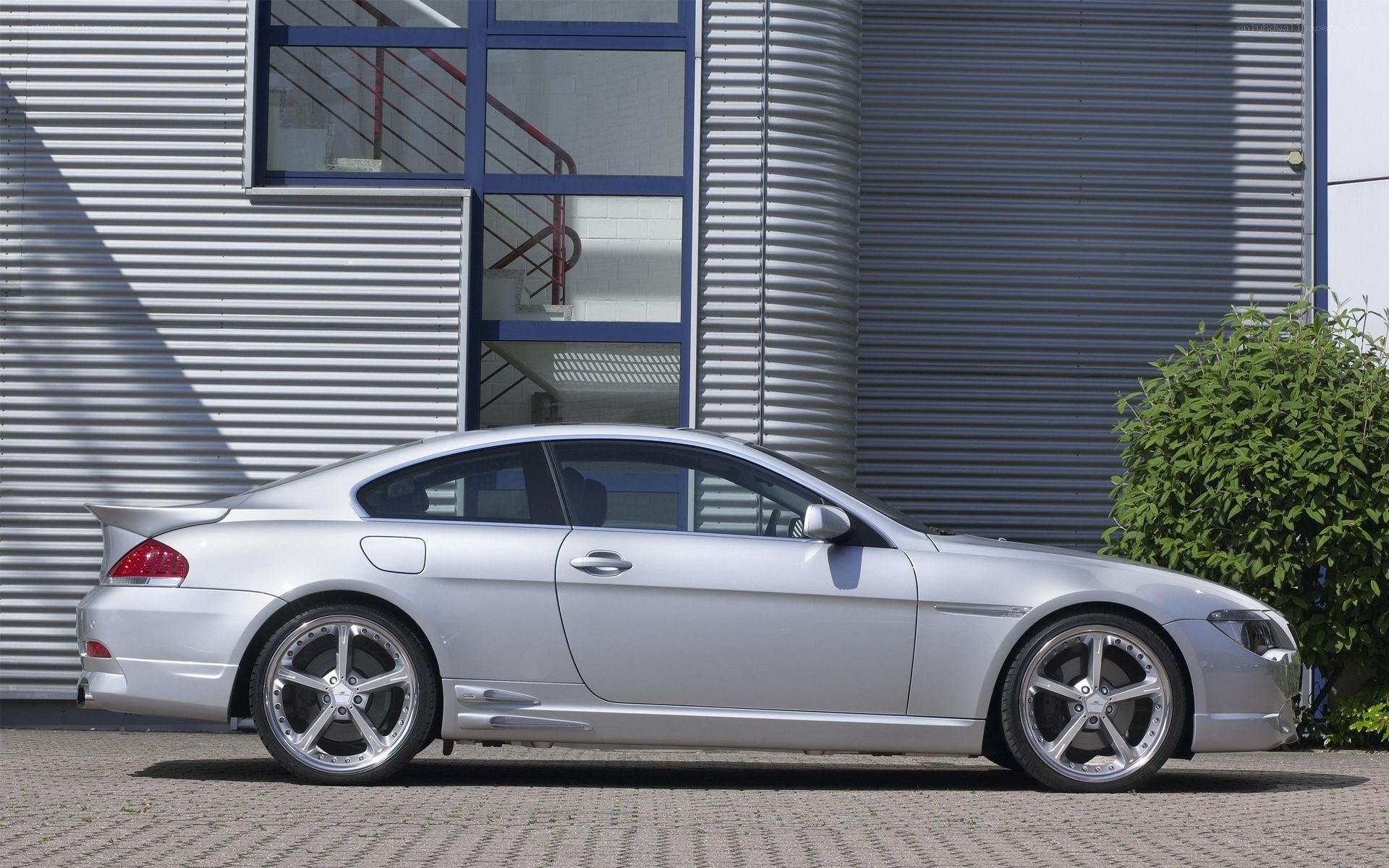 silver coupe car parked
