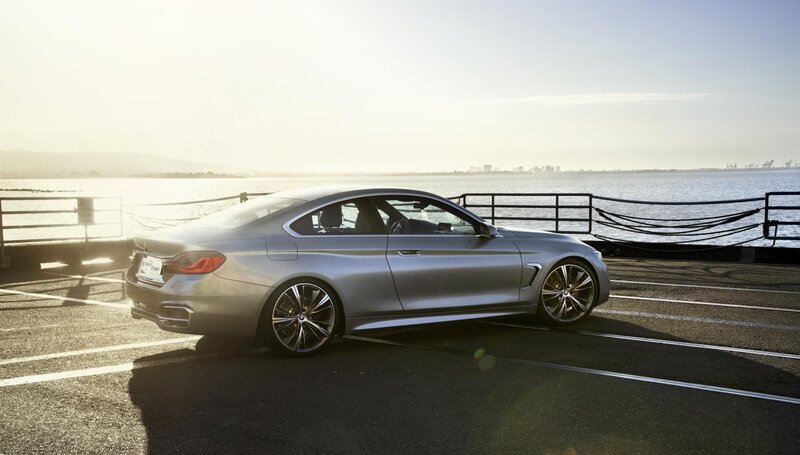 Silver Coupe Car — Serene, Sunset, Photograph, Sea