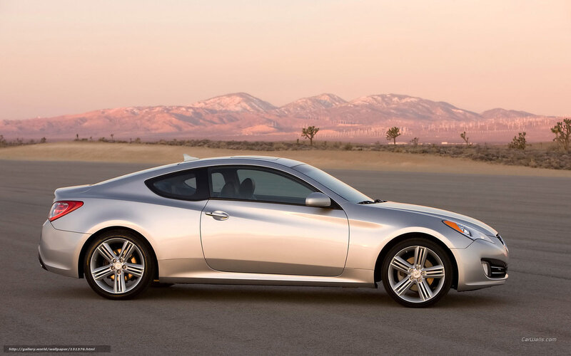 Silver Coupe Car — Serene, Sunset