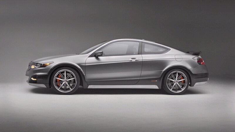 silver coupe car side profile