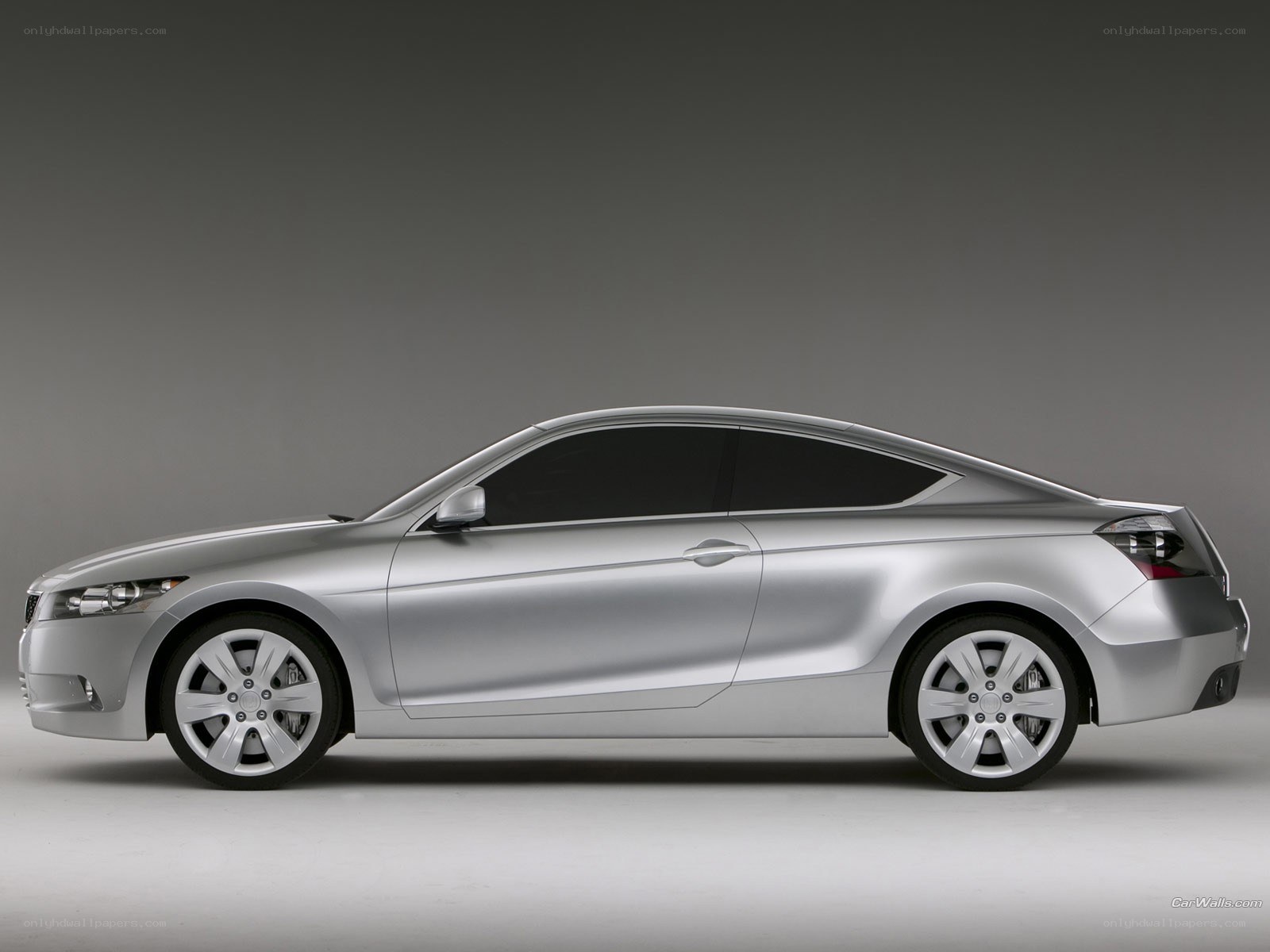 silver coupe car side view