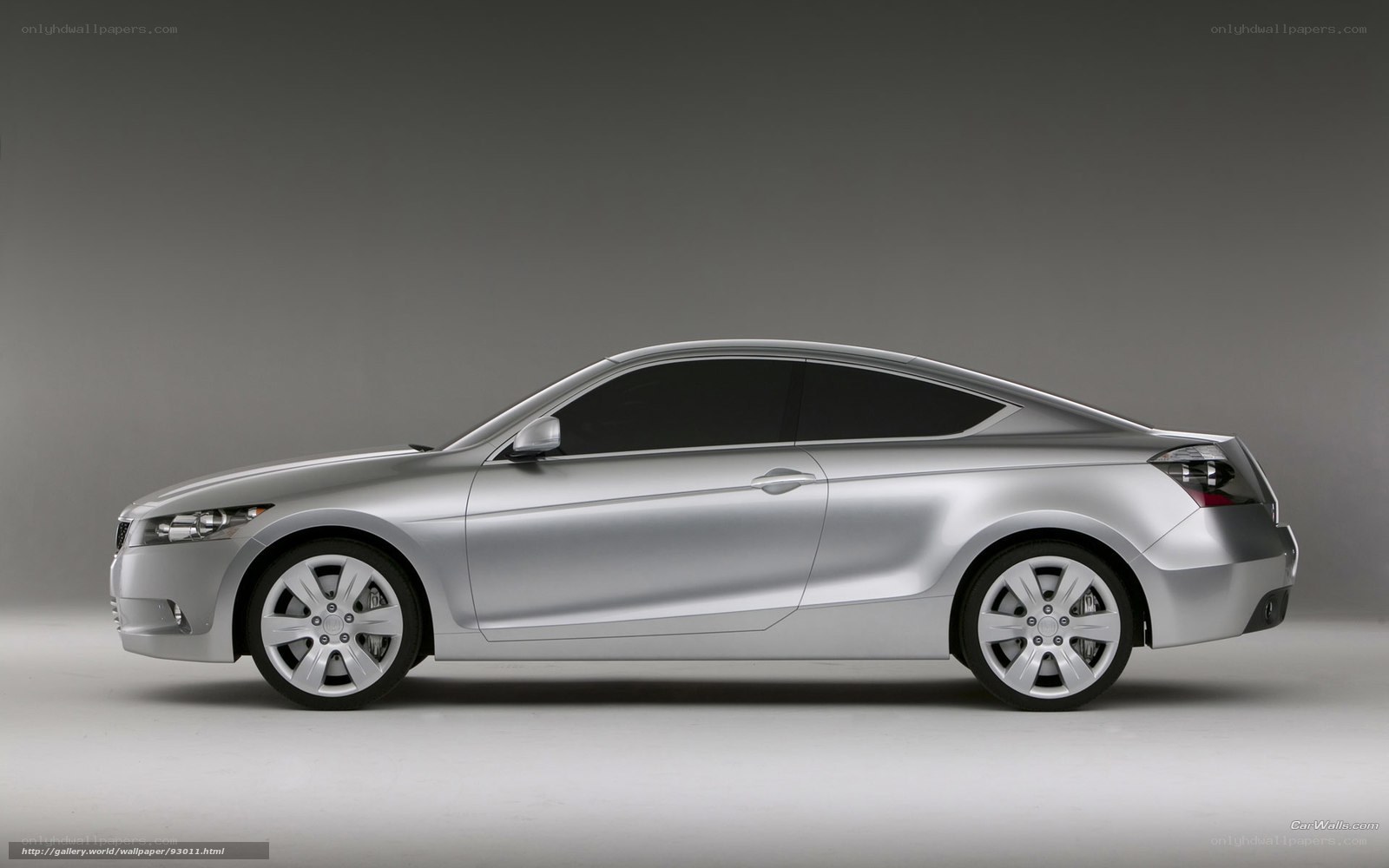 silver coupe car side view