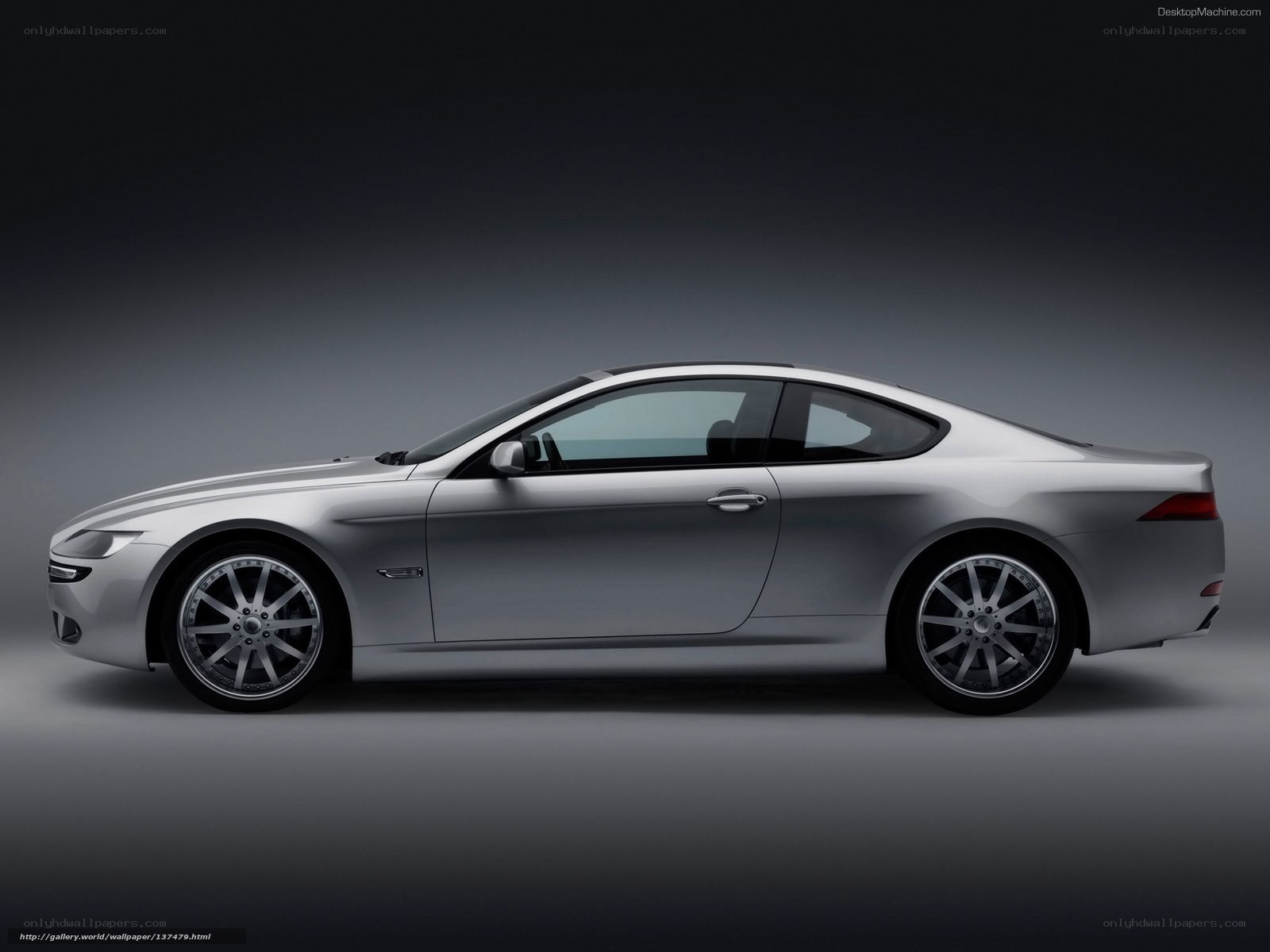 silver coupe car side view