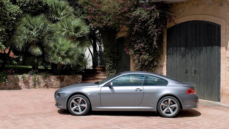 silver coupe parked outside