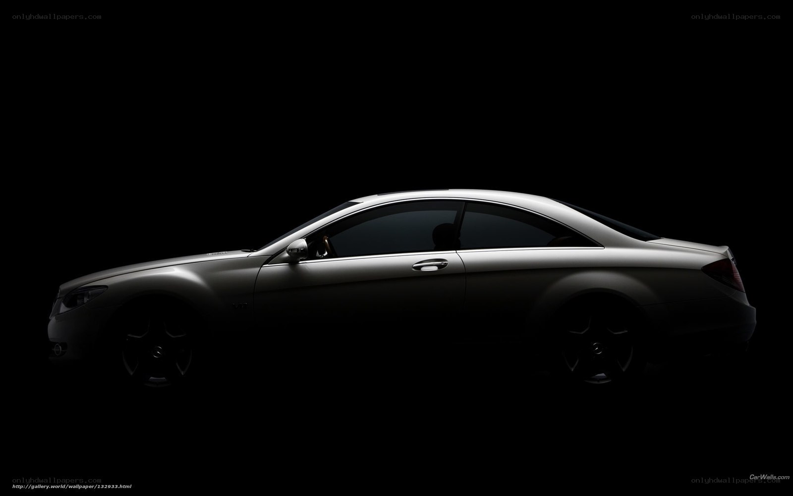 silver coupe silhouette