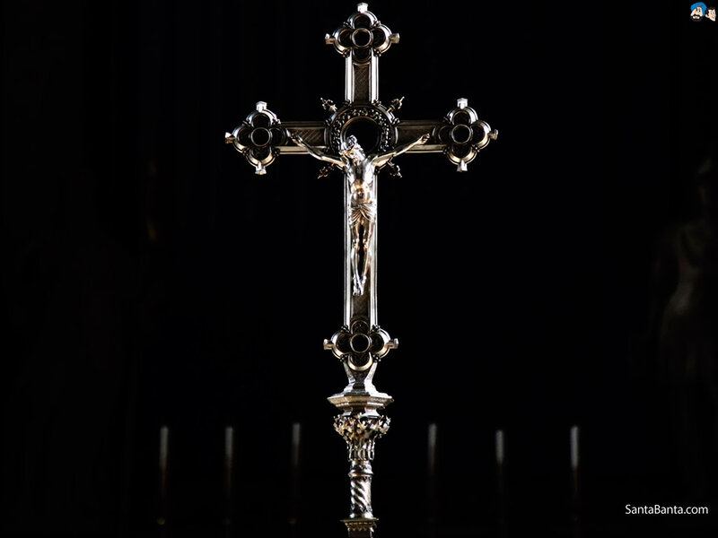 Silver Crucifix with Corpus