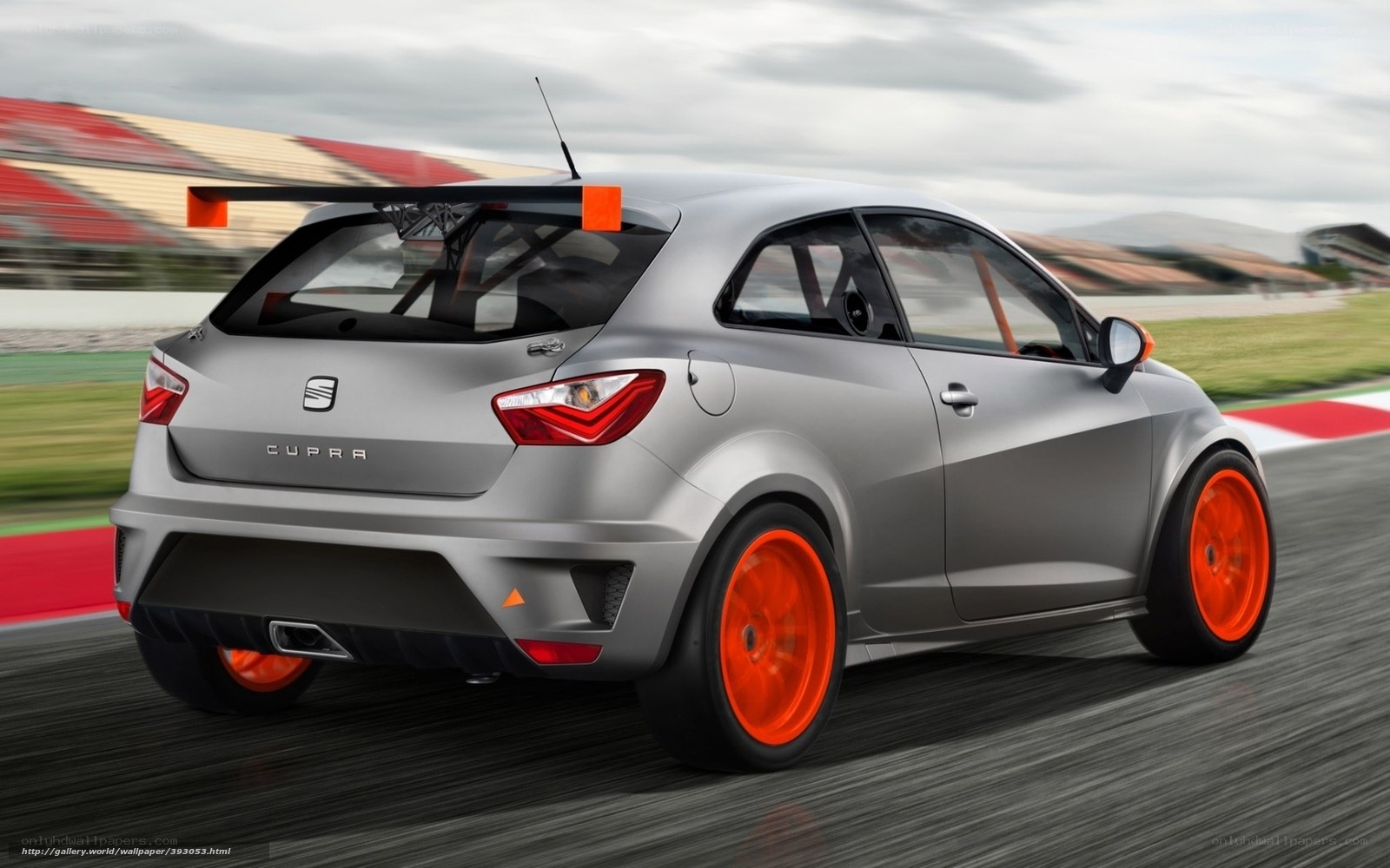 silver cupra race car
