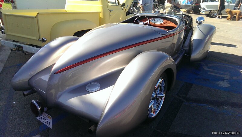 Silver Custom Car — Outdoor, Afternoon