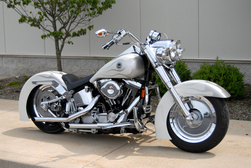 Silver Custom Motorcycle — Calm