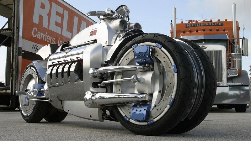 Silver Custom Motorcycle — Dramatic, Afternoon
