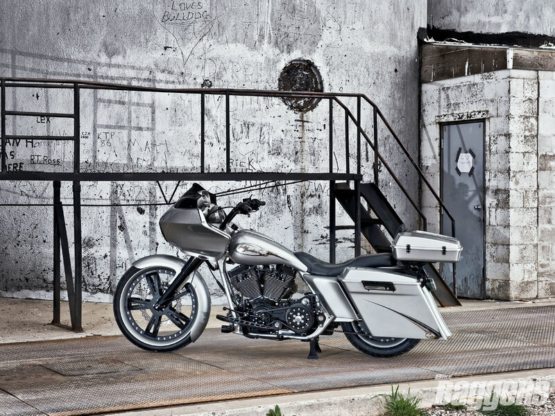 Silver Custom Motorcycle — Urban