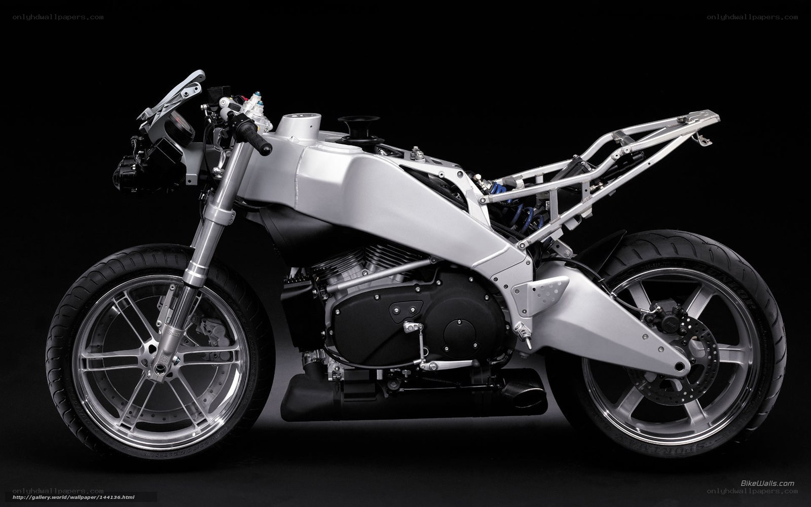 silver custom motorcycle