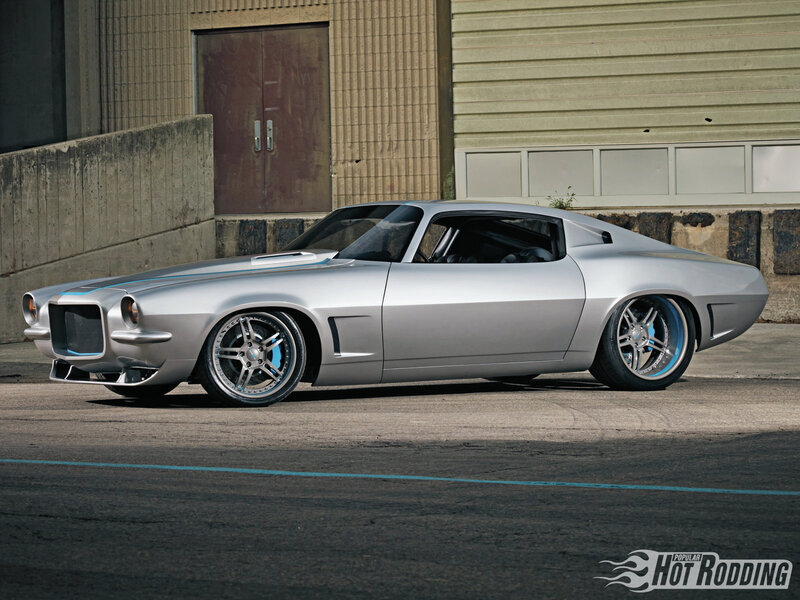 Silver Custom Muscle Car — Dramatic
