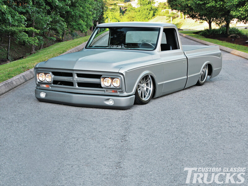 Silver Custom Pickup Truck — Gray, Calm, Afternoon