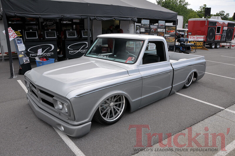 Silver Custom Pickup Truck — Gray, Calm