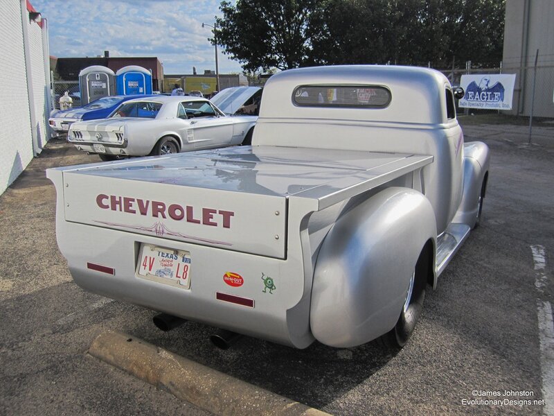 Silver Custom Pickup Truck — Outdoor, Afternoon, Photograph