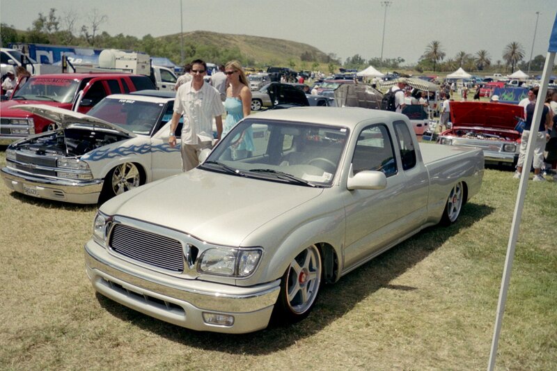 Silver Custom Pickup Truck — Outdoor, Afternoon