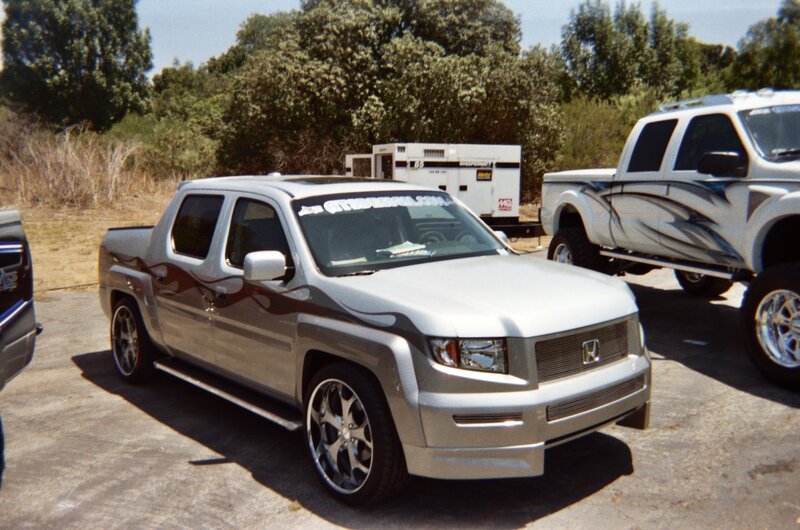 Silver Custom Pickup Truck — Outdoor