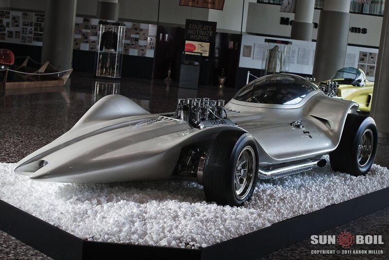 Silver Custom Race Car