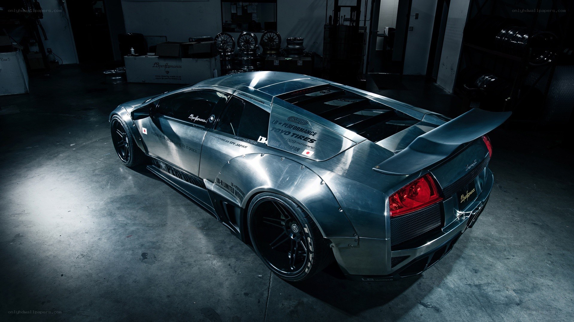 silver custom sports car
