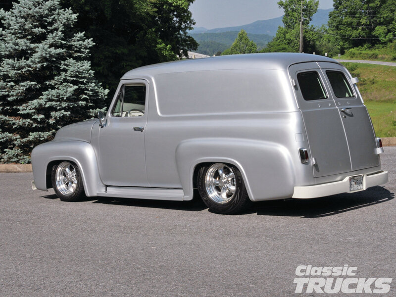Silver Custom Van