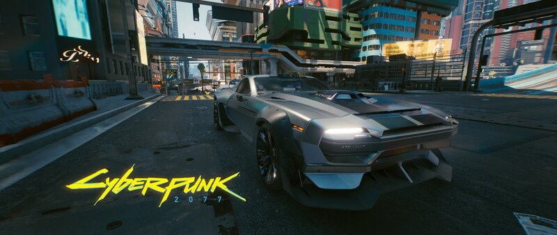 Silver Cyberpunk Car