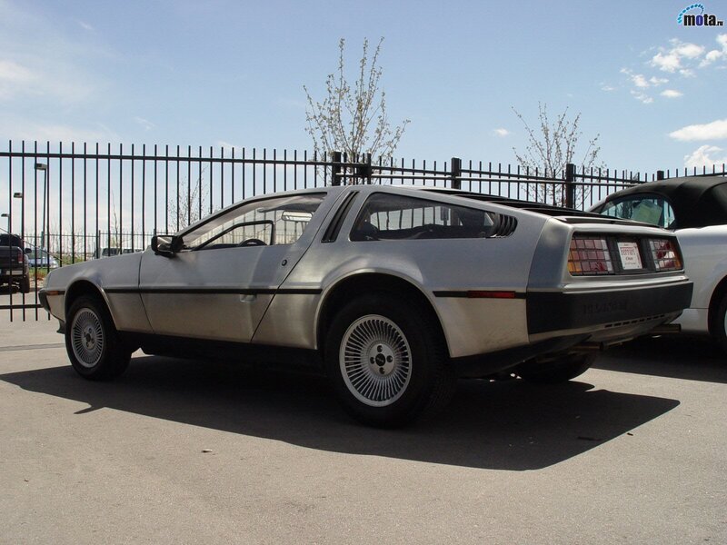 Silver DeLorean Car — Calm, Afternoon