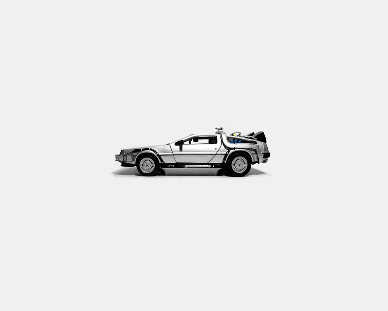 Silver Delorean Car — Neutral