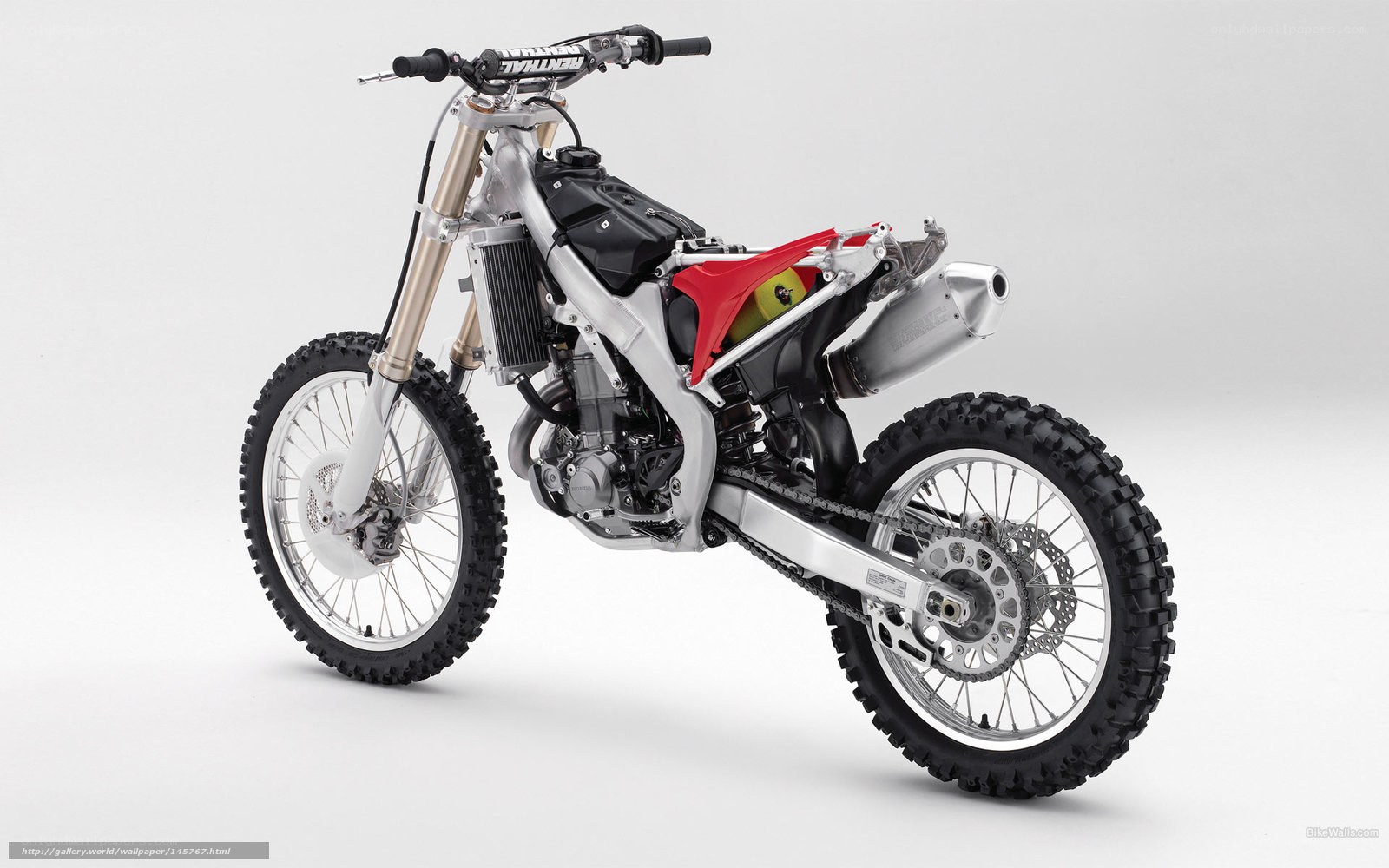 silver dirt bike motorcycle
