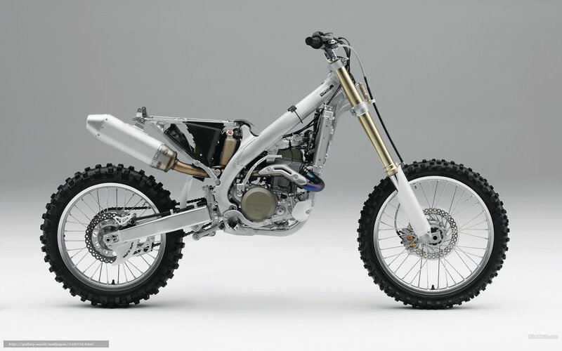 Silver Dirt Bike — Neutral, Photograph, Engine