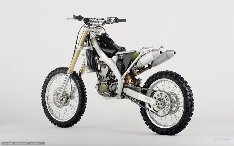 Silver Dirt Bike — Neutral, Photograph, Handlebars