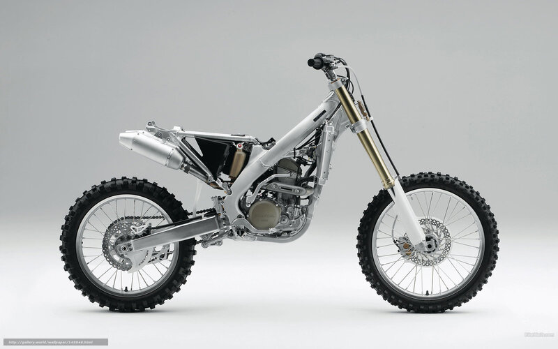 silver dirt bike side profile
