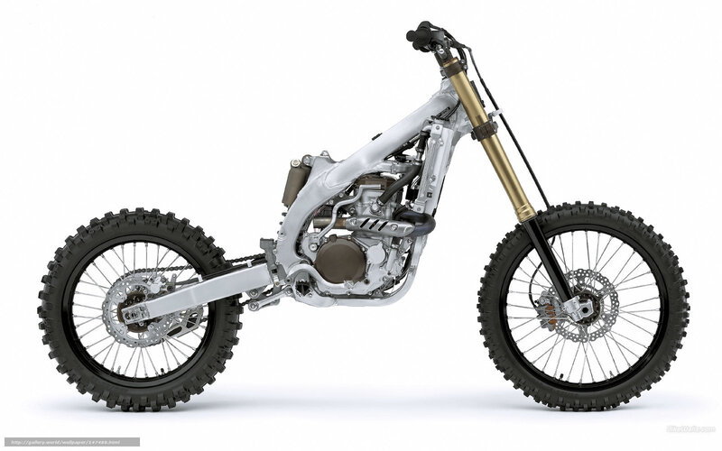 Silver Dirt Bike — White