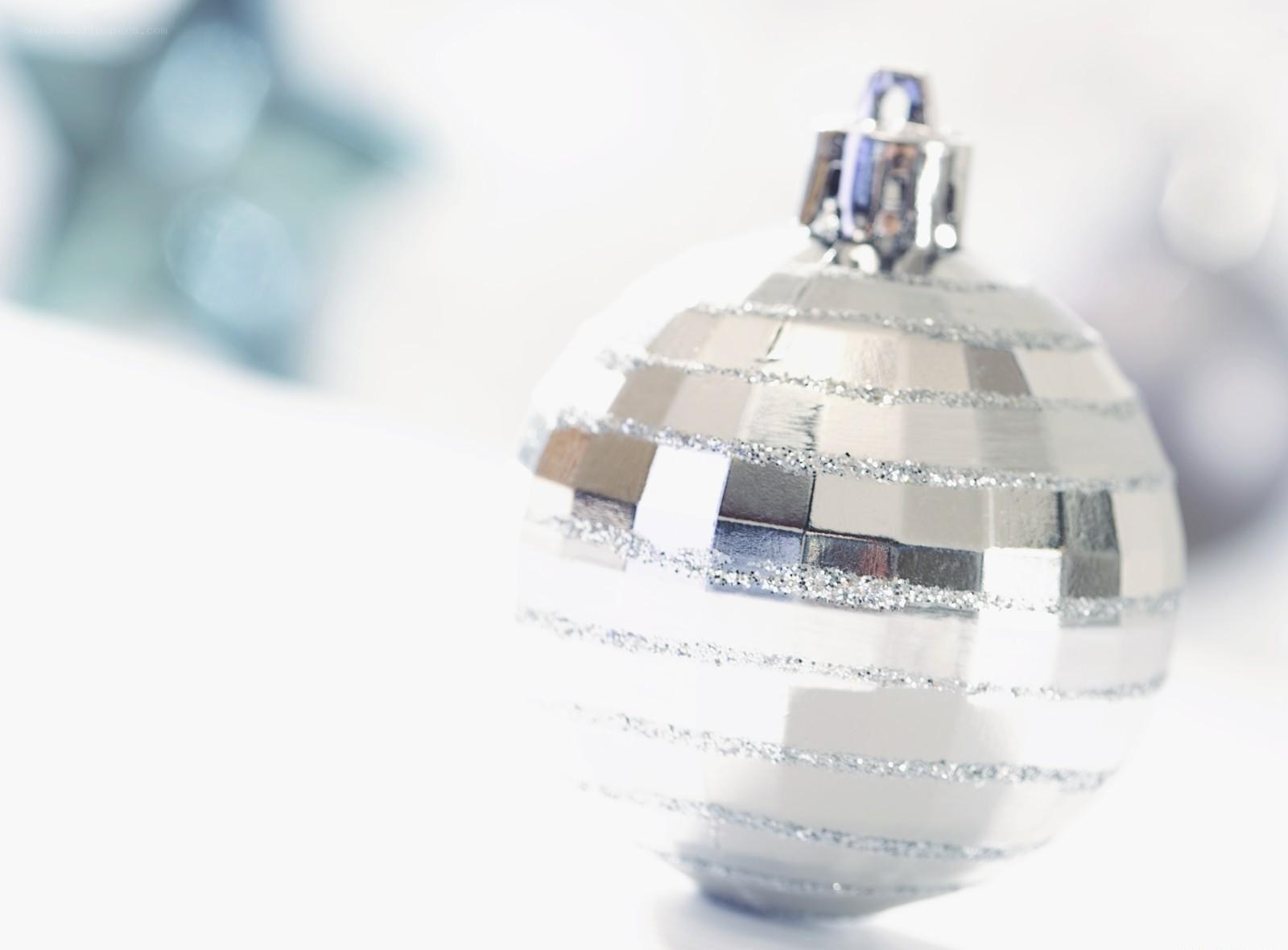 silver disco ball ornament