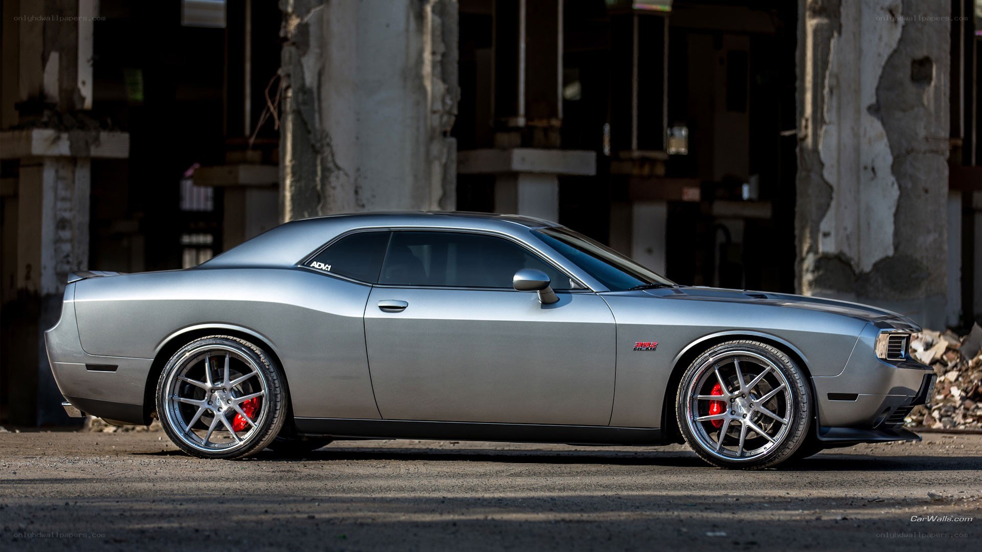 silver dodge challenger