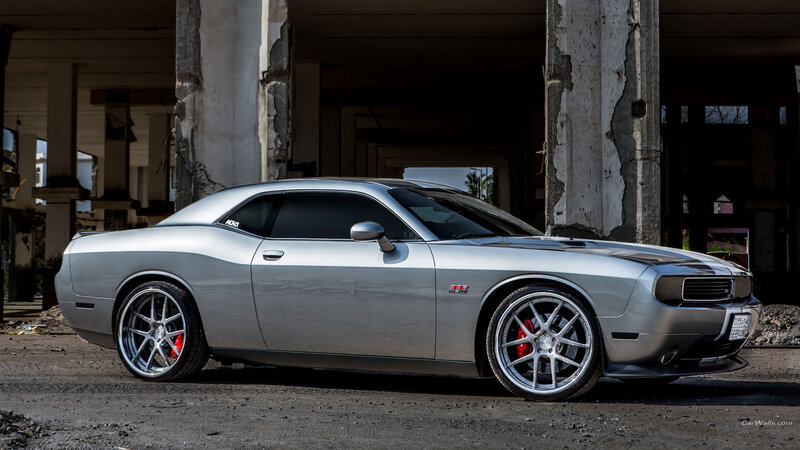 Silver Dodge Challenger — Dramatic, Afternoon, Photograph