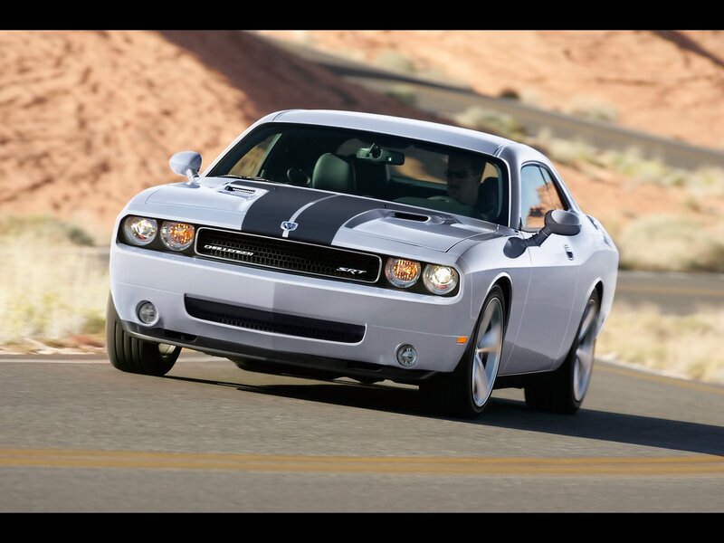 Silver Dodge Challenger — Dynamic