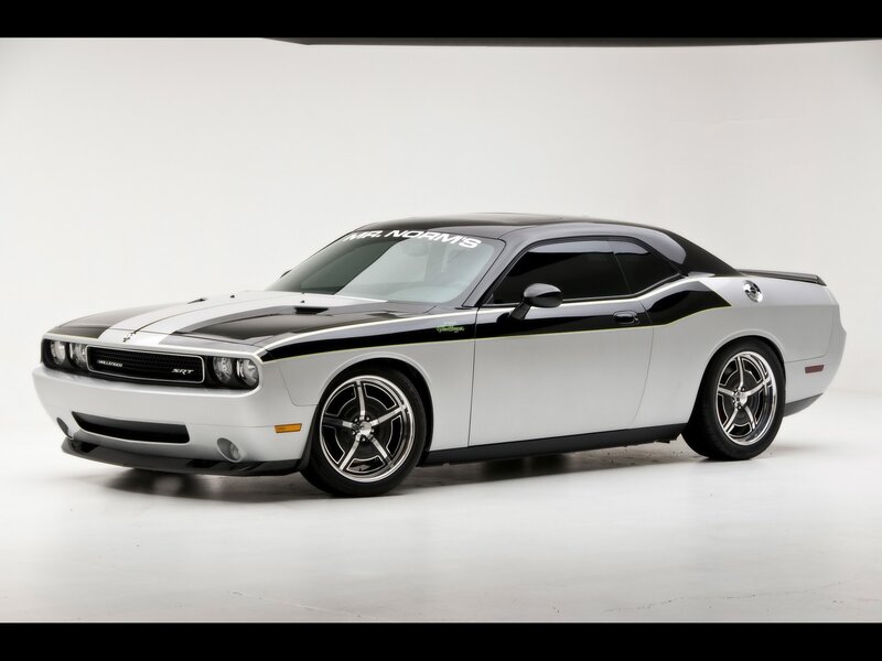Silver Dodge Challenger SRT