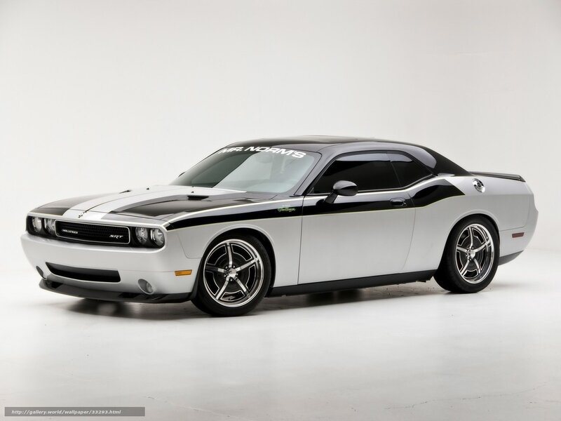 Silver Dodge Challenger SRT