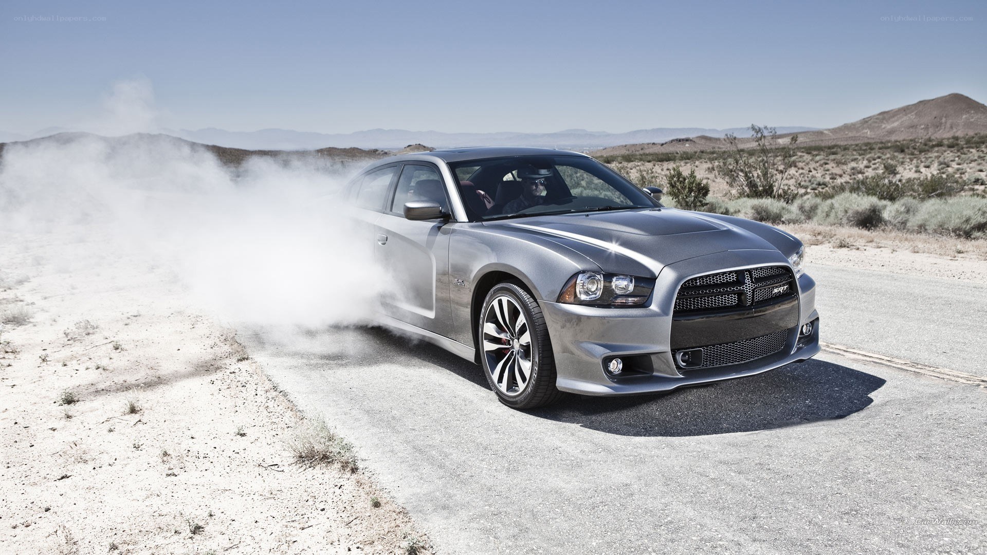 silver dodge charger drift
