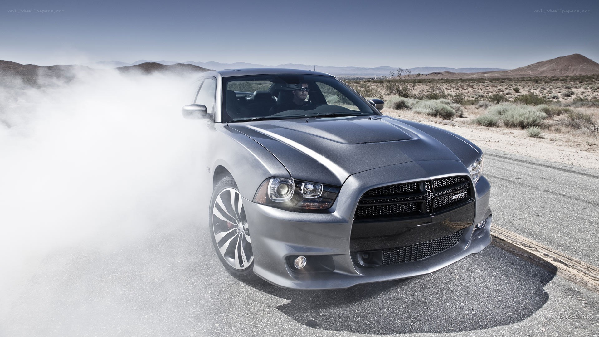 silver dodge charger drift